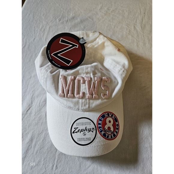 Zephyr Other - NWT Zephyr MCWS Men's College World Series White Pink Adjustable Hat Cap NCAA